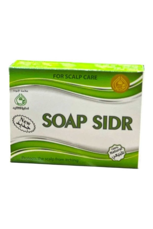 Sidr Natural Soap Bar for Scalp Care, Natural Herbal Hair Cleanser & Reduce Dandruff 100g
