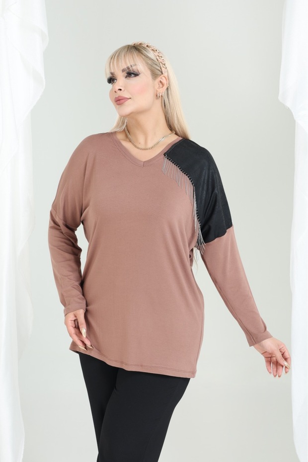 بلوزة كبيرة الحجم - 1