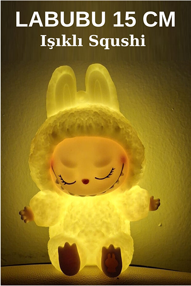 Labubu Özel Seri,Labubu Squsihy Işıklı,Labubu Işıklı ve Labubu Şarkıs Söyleyen 2'li Fırsat Seti - 5