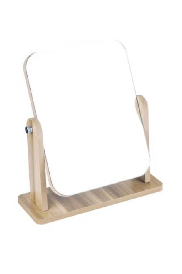 ORiTi ORiTi Rotatable Desk Mirror Brown 18 x 13 x 1centimeter - 1