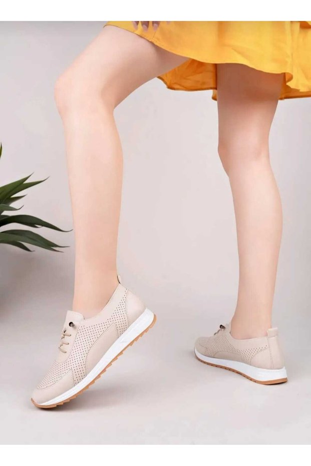 Women's Elastic Lace-Up Orthopedic Sole Sports Shoes