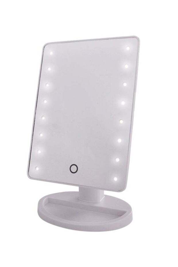 Makeup Mirror With LED Lights Multicolour 22x16cm