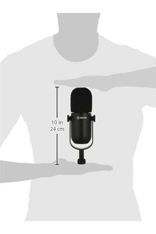 Dynamic Broadcast Microphone Model BY-DM500 (Black, Unidirectional) - 3