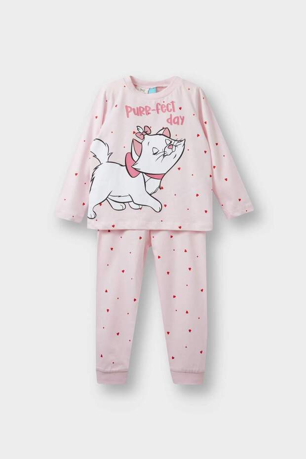 Kız Bebek Aristocats Pijama Takımı Uzun Kollu Üst Uzun Alt F4589A525AU - 1