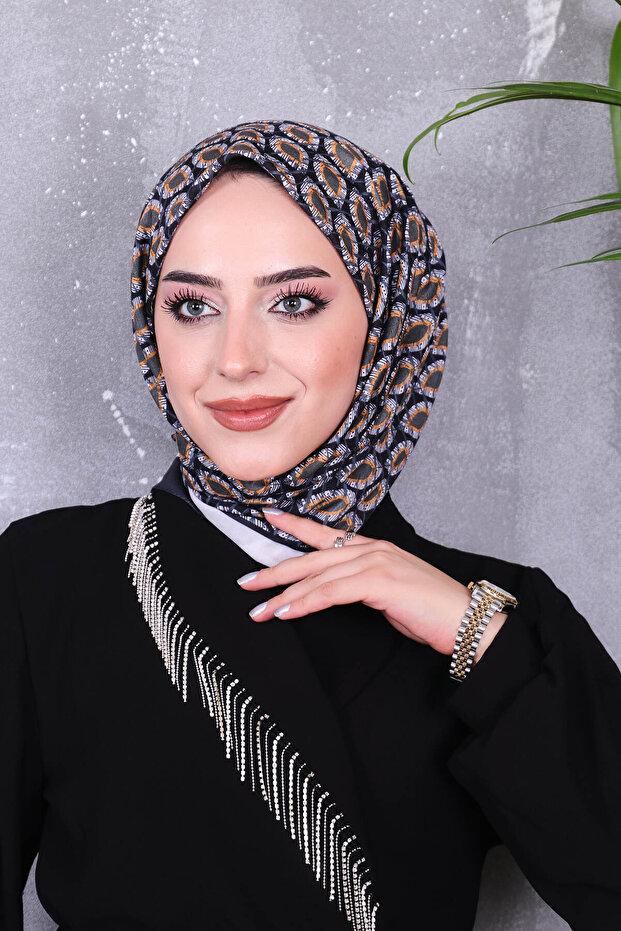 Soft Cotton Patterned Scarf - 3