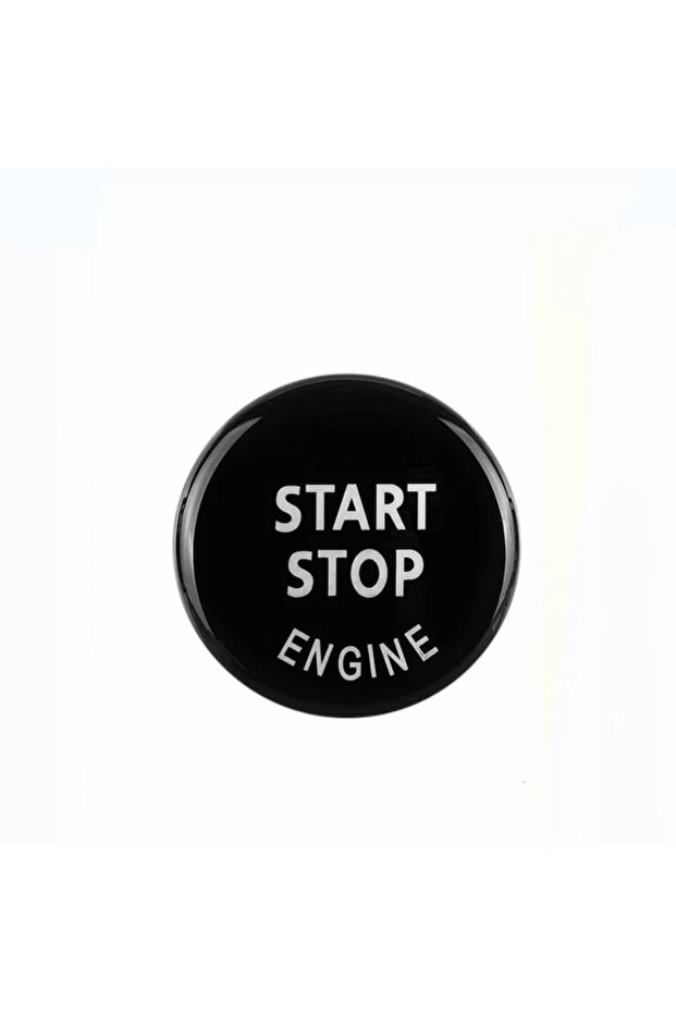 Button Cover Start Stop Compatible with BMW E60 E63 E70 E71 E82 E84 E90 E91 E92 E93, Black - 2