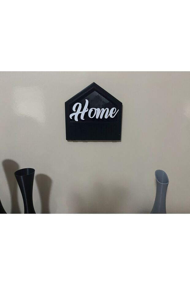 Keychain Hanger Adhesive Decorative Plexy Organizer Key Organizer Home Written House Shaped