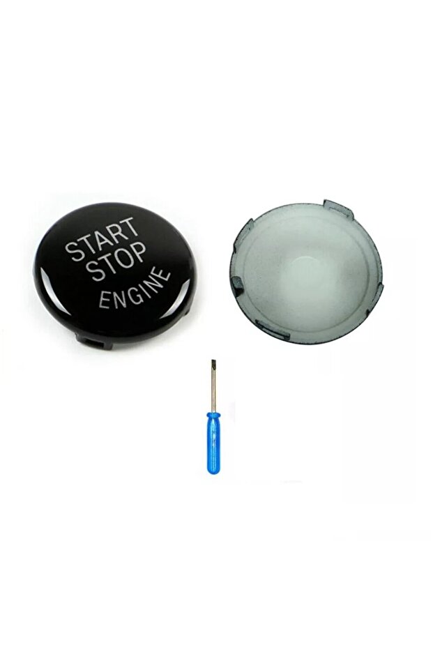 Set 2 pcs Button Cover Start-Stop for BMW E60 E61 E70 E71 E83 E84 E87 E89 E90 E91 E92 + Screwdriver - 4