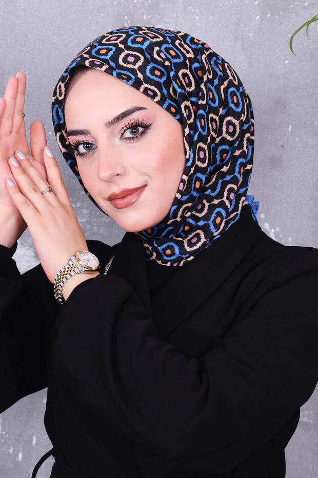 وشاح منقوش من القطن الناعم - 2