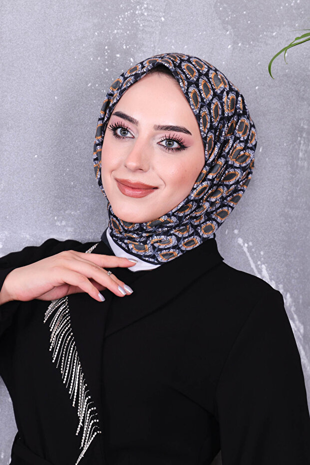 Soft Cotton Patterned Scarf - 5