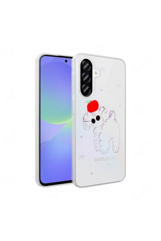Compatible Folk Hard Cover for Samsung Galaxy A36 Case Transparent Figured Mobile Phone