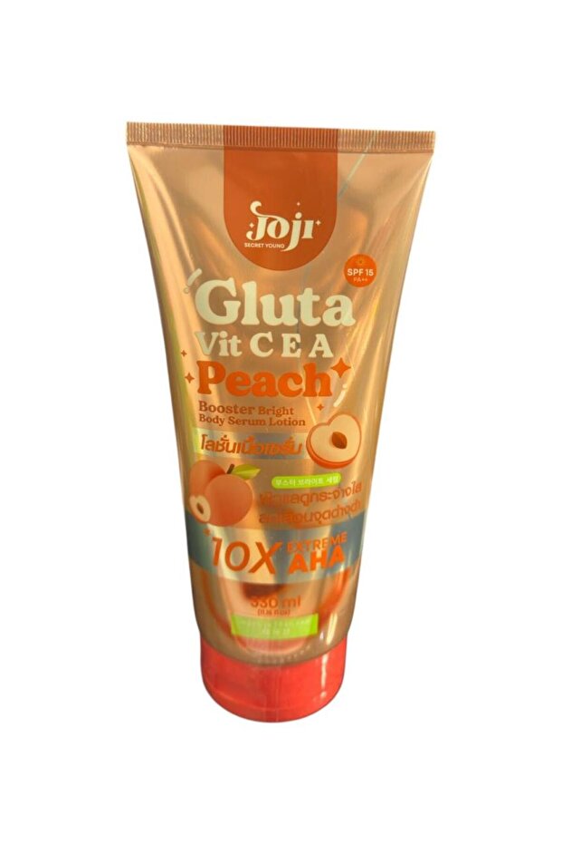 gluta vit C E A peach booster bright body serum lotion