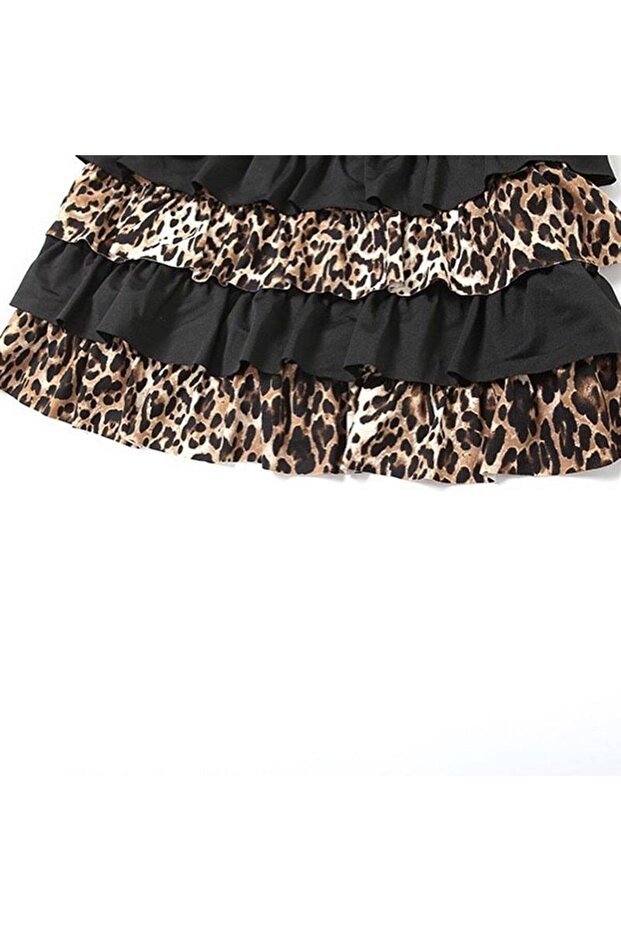 Μίνι φόρεμα Leopard Flounce χωρίς τιτλό - 3