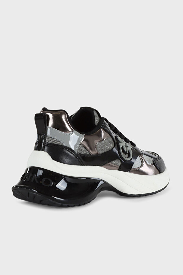 Logolu Hakiki Deri Sim Detaylı Kalın Taban Sneaker Ayakkabı AYAKKABI SS0067 E032 Z99 - 5