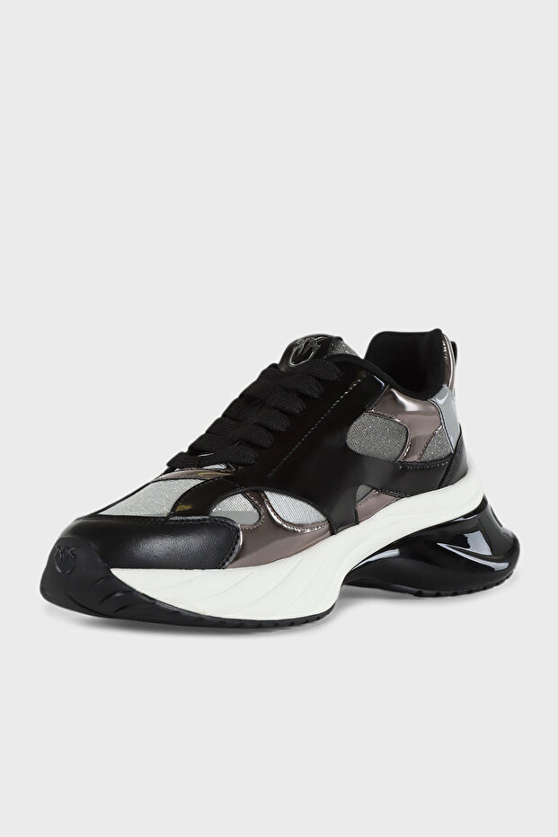 Logolu Hakiki Deri Sim Detaylı Kalın Taban Sneaker Ayakkabı AYAKKABI SS0067 E032 Z99 - 4