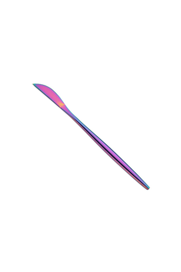 4-Piece Titanium Plated Flatware Set Multicolour - 4