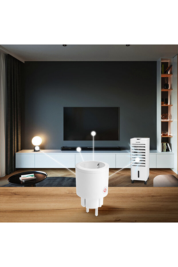 Smart socket - with consumption meter - compatible with Amazon Alexa, Google Home, Siri, IFTTT - 2