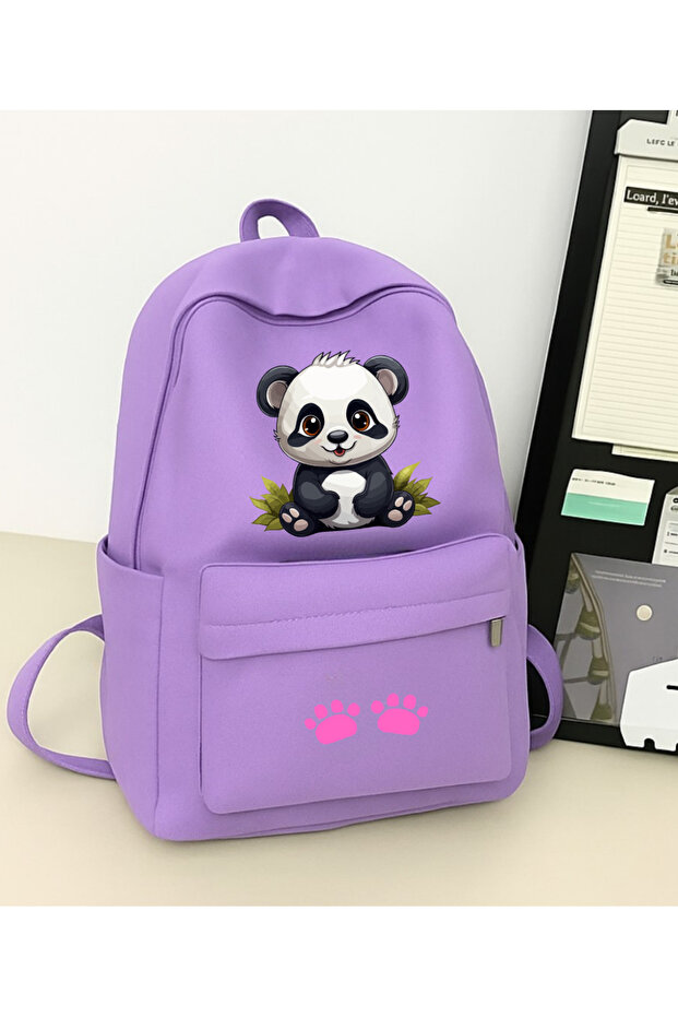 حقيبة ظهر مدرسية مطبوعة على شكل باندا، ديرشان، دورة - 1