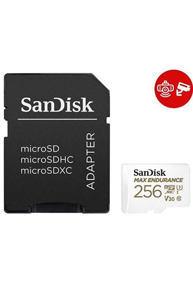 MAX Endurance microSDXC Memory Card, 256GB, Class 10, UHS-I U3 + SD Adapter - 2