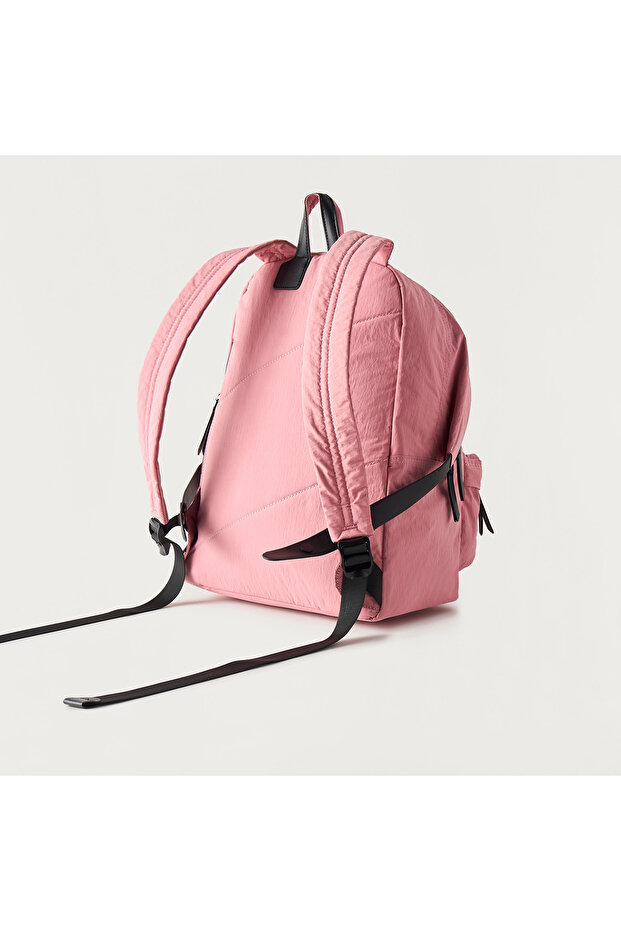 حقيبة ظهر متينة بأشرطة قابلة للتعديل وسحاب للإغلاق - 38 × 13 × 40 سم - 3