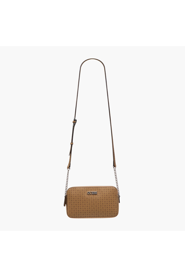 Fiddlewood Monogram Print Crossbody Bag with Chain Strap - 3