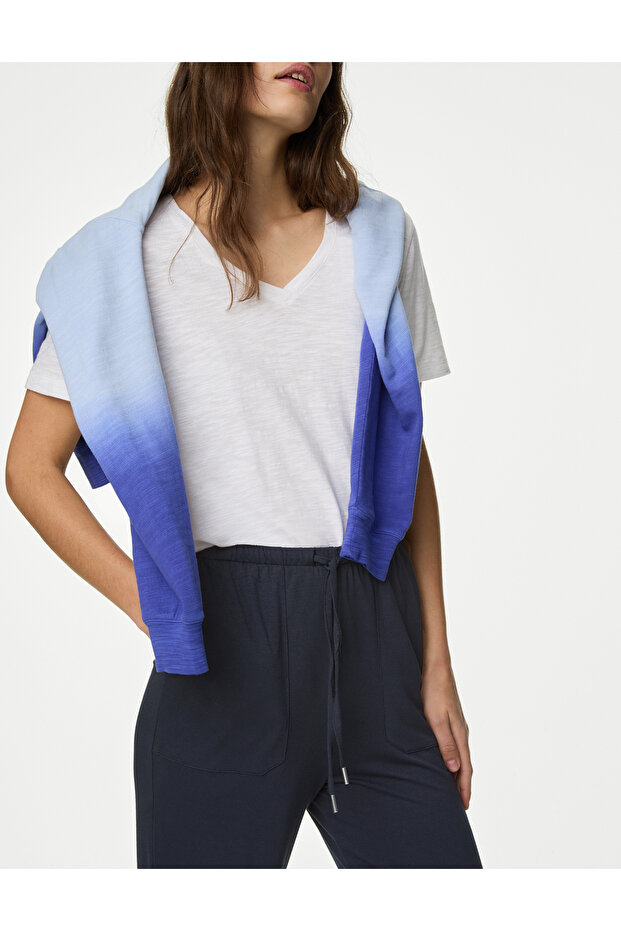 Wide Leg Örme Pantolon - 3