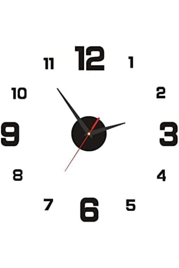 Rimozan Modern Frameless DIY Wall Clock 3D Wall Clock for Living Room Decor Modern Quiet Wall Clock
