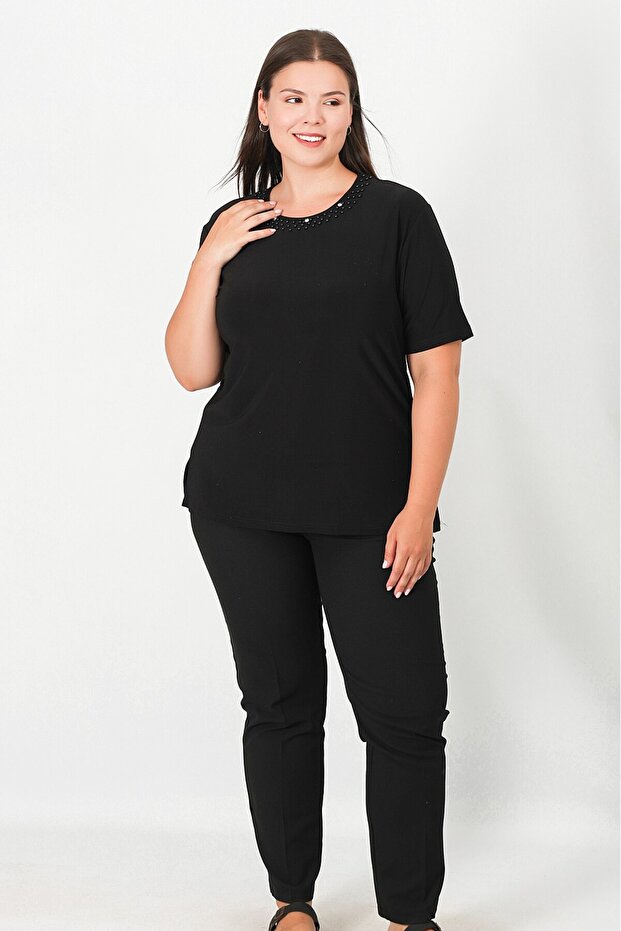 Kısa Kol Sandy Bluz - 2