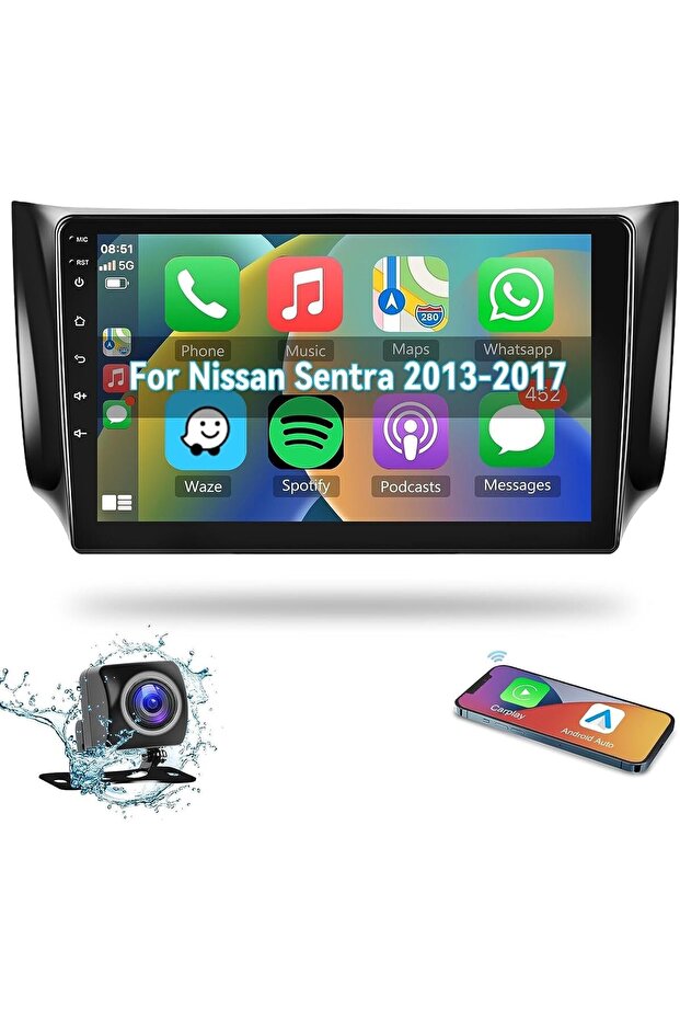 Android Car Stereo for Nissan Sentra 2013-2017 1+32GB AHD Camera