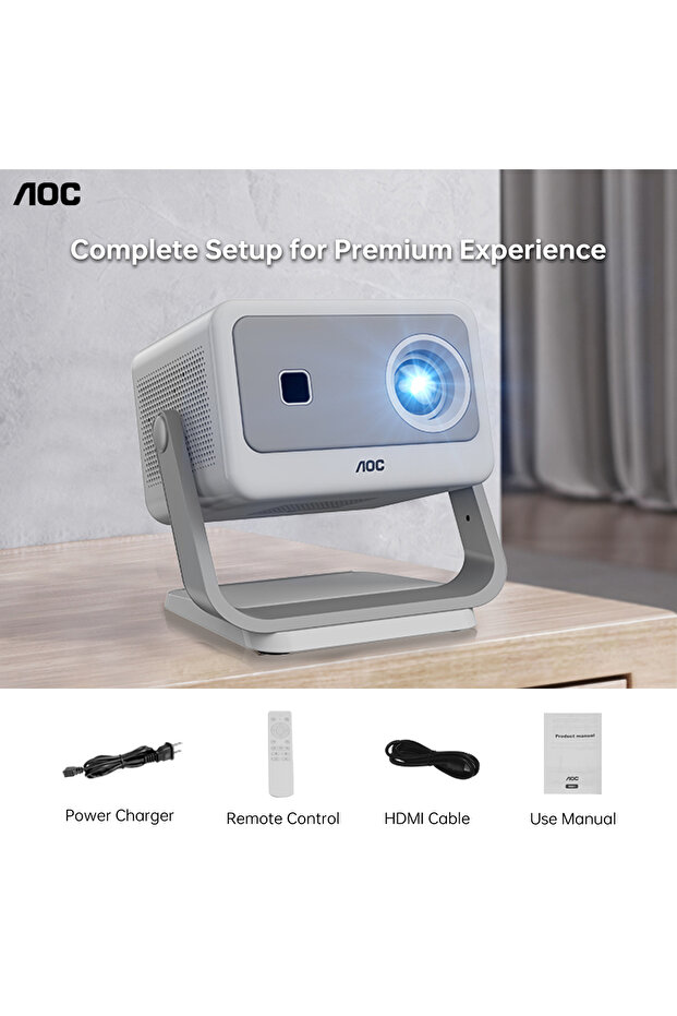 Portable Projector 4K Support, 12000 Luemn/Electric Focus/Projector with Wifi and Bluetooth - 8