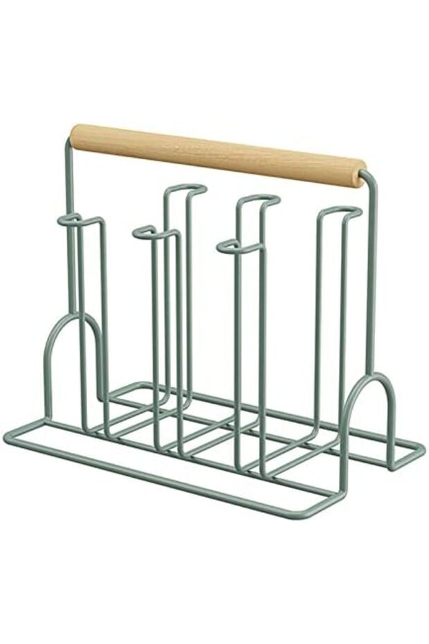 Dish Drainer, Rustproof Bottle Drying Rack with Drip Tray, Non-Slip Base for Coffee Cups, - 2
