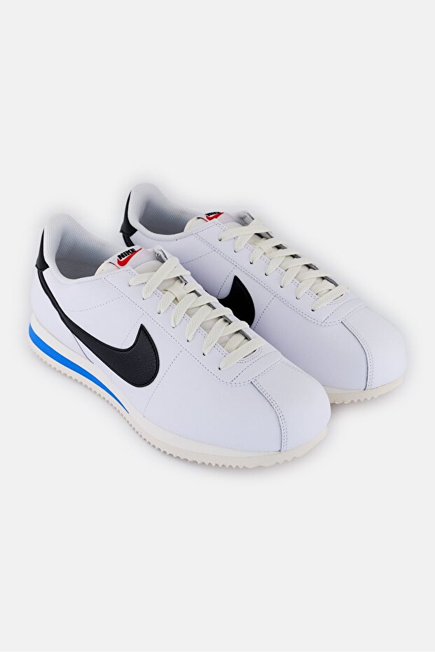 Men Cortez Lace Up Outdoor Shoes, White