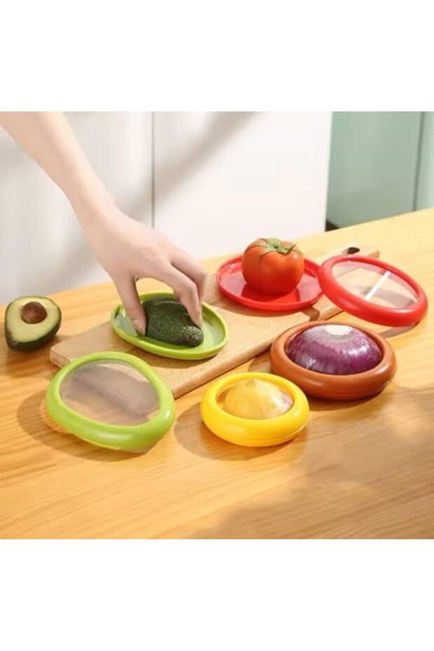 Food Storage Containers for Fruits and Vegetables, Kitchen Storage Jars with Sealed Lids, Transparen