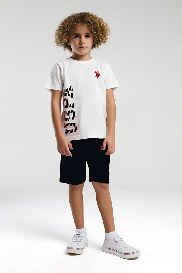 طقم رجالي أبيض - علوي وسفلي، رمز الموديل: (US2019-4WHITE)