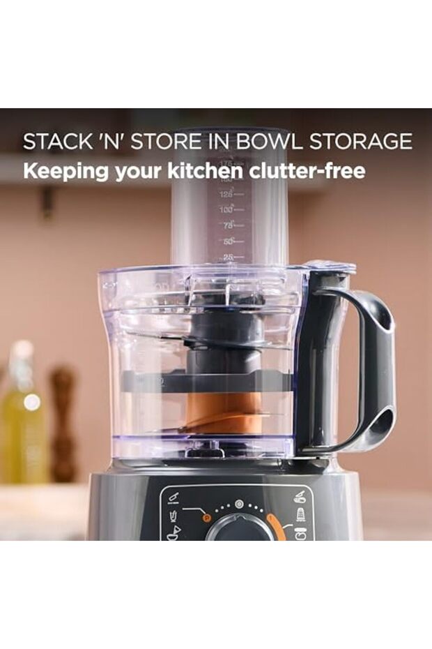 Food Processor 800W Multi-Functional with Blender, Citrus Juicer, Reversible Slicing/Grating - 4