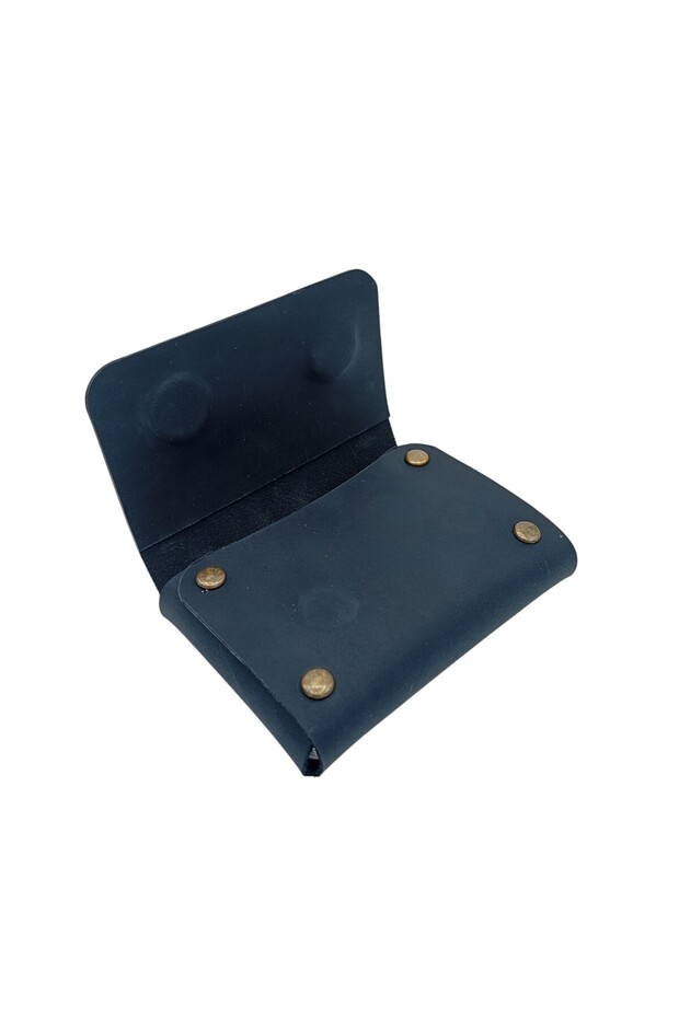 Genuine Leather Magnet Men's Card Holder - Handmade 10-Piece Wallet