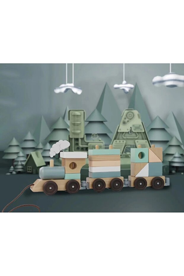 - سحب قطار مكدس - أخضر - 4