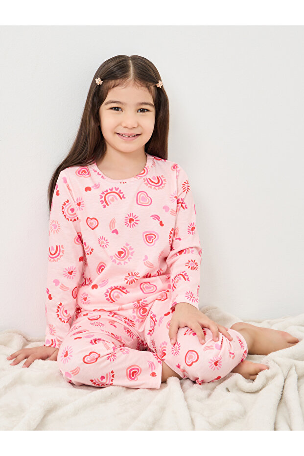 All Over Print T-Shirt and Pyjama Set