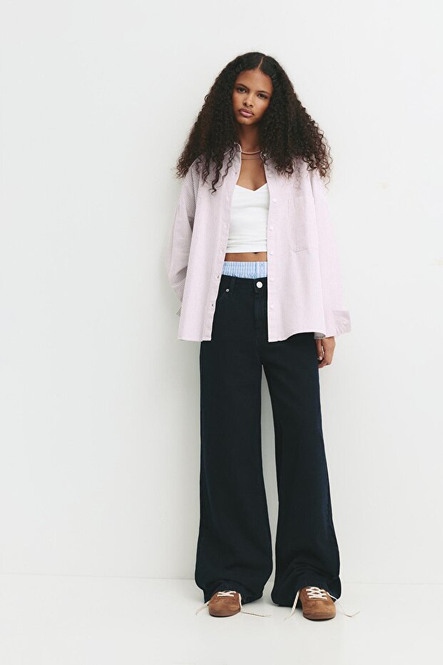 İnce çizgili gömlek - 4