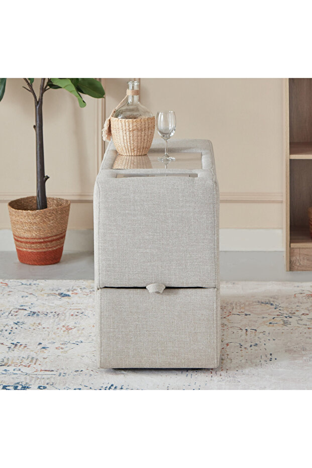 Imodular Fabric Console with Drawer - 2