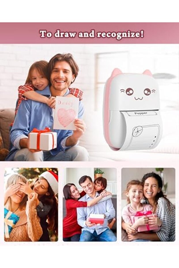 طابعة حرارية صغيرة من SKY-TOUCH، صانعة ملصقات بتقنية البلوتوث، طابعة ملصقات محمولة - 8