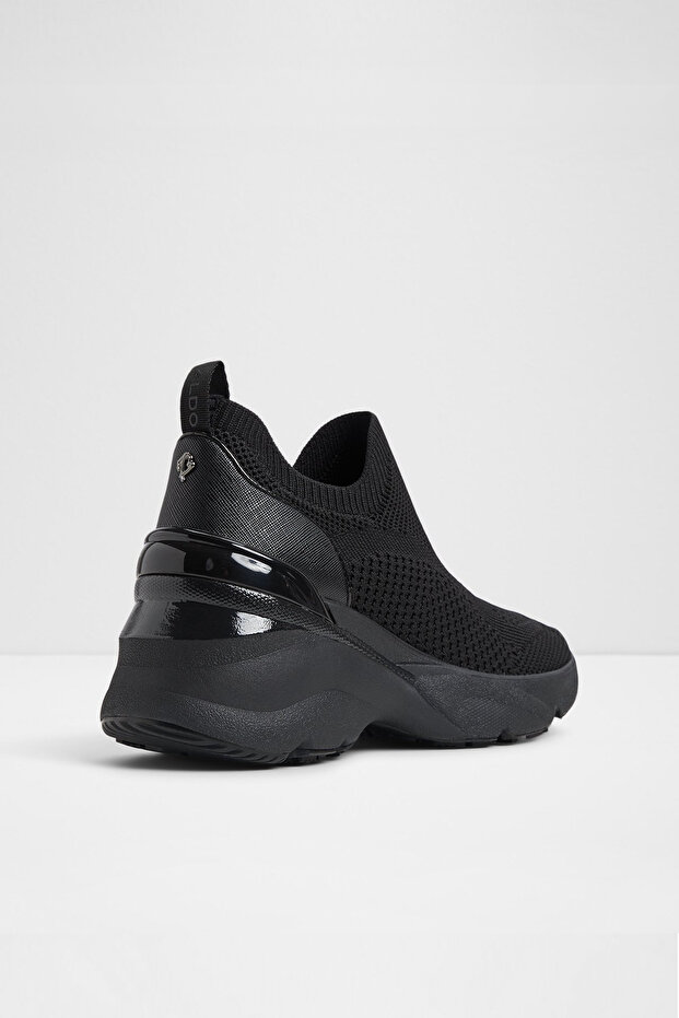 ITCHEN - Kadın Siyah Dolgu Topuklu Sneaker - 2