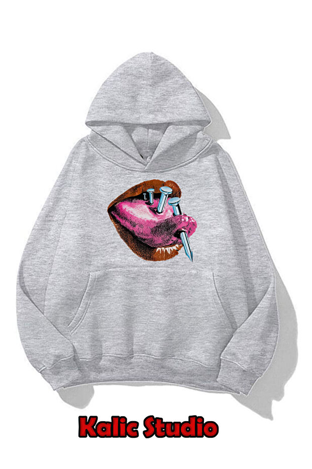 Grillz Oversize Sweatshirt Gray
