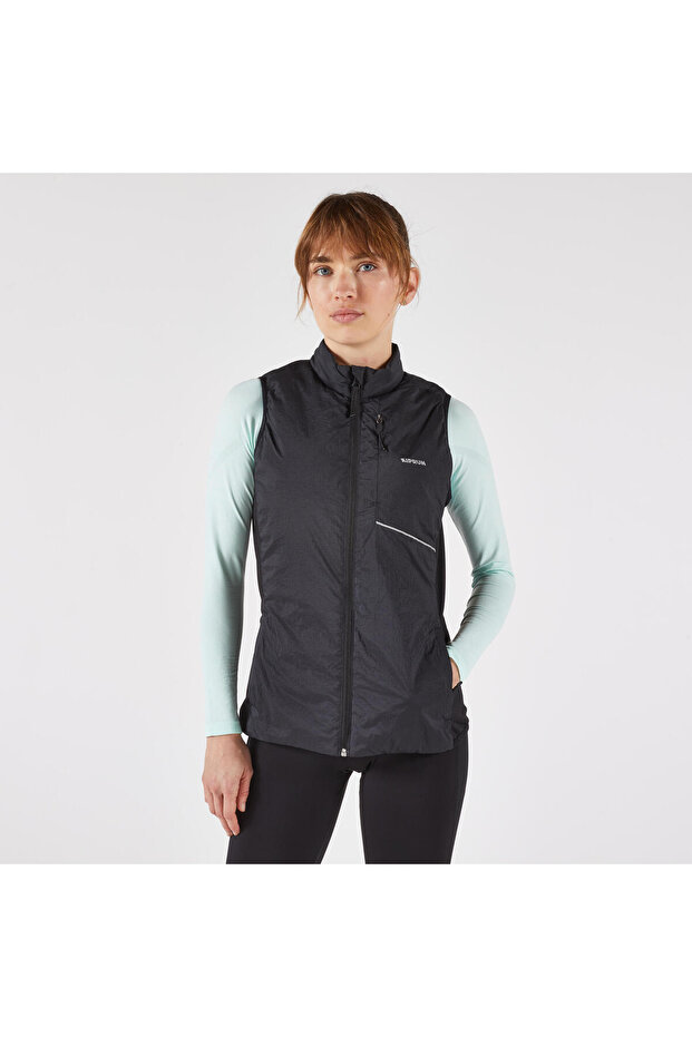 Decathlon Kiprun Kadın Koşu Yeleği - Siyah - Kiprun SM 500 Run Warm