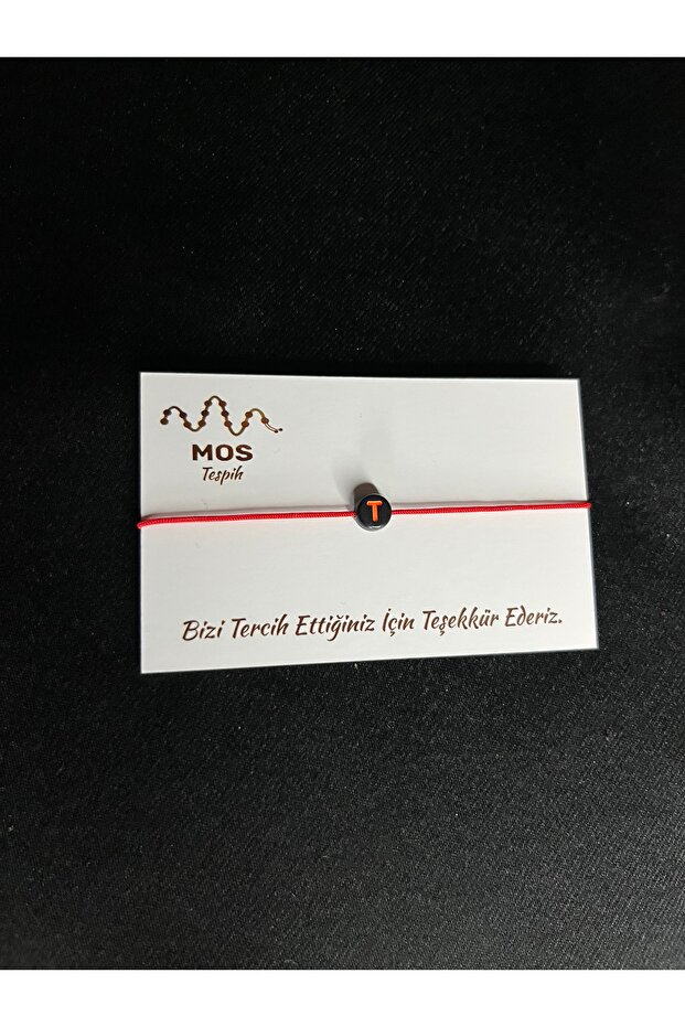 Letter t Adjustable Drawstring Luck Bracelet - 2