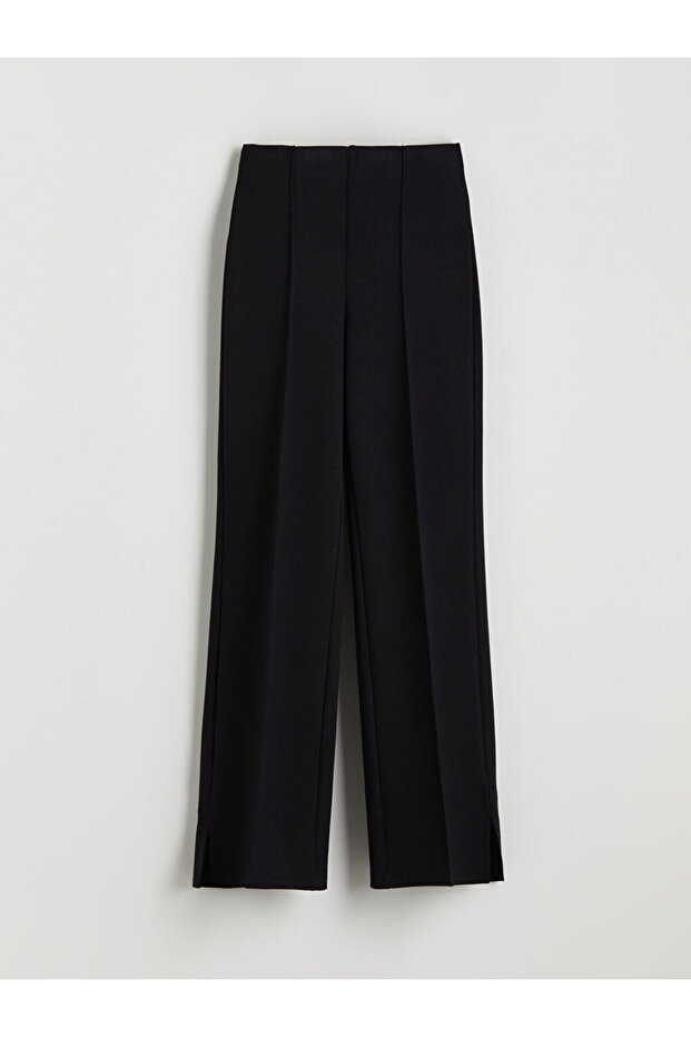 Siyah Dar Fit Kadın Pantolon - 1