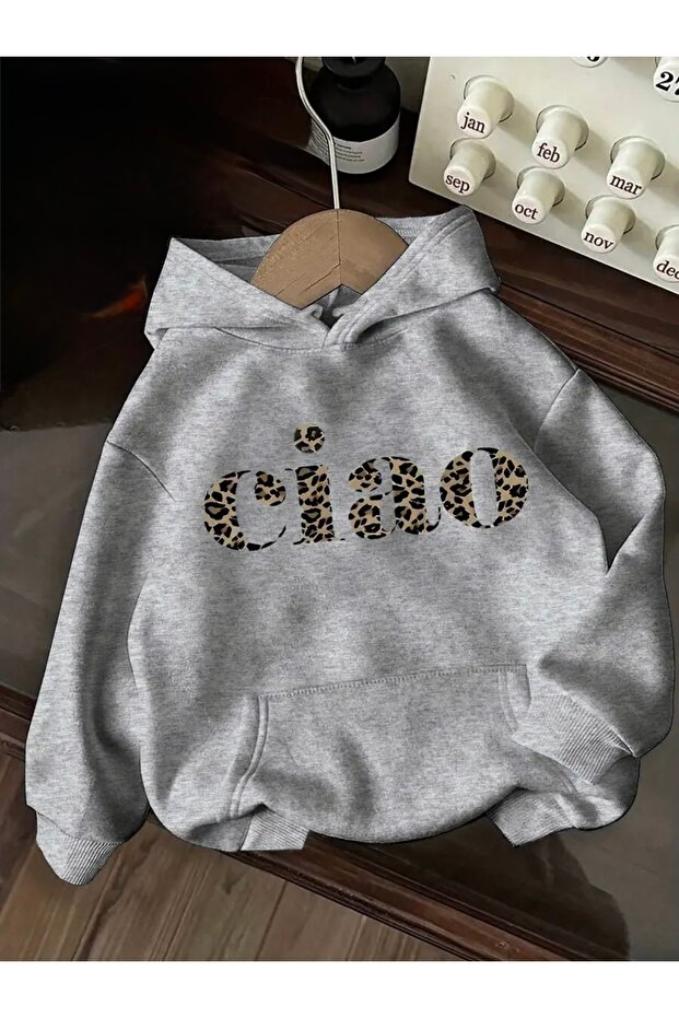 Hanorac UNISEX CU GLUGĂ CİAO VERSİZE - 1