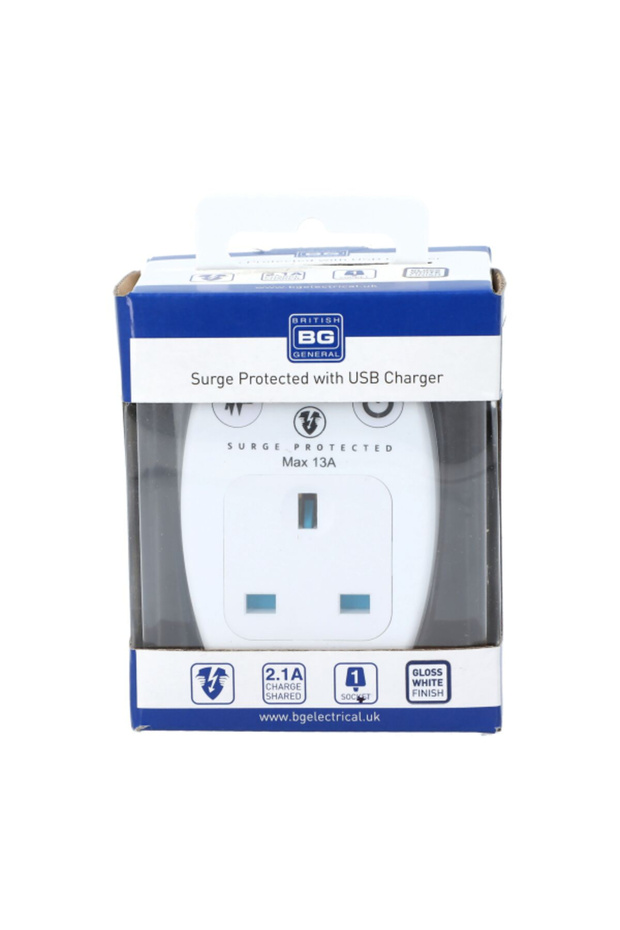 شاحن USB مع مقبس طاقة إضافي - 5