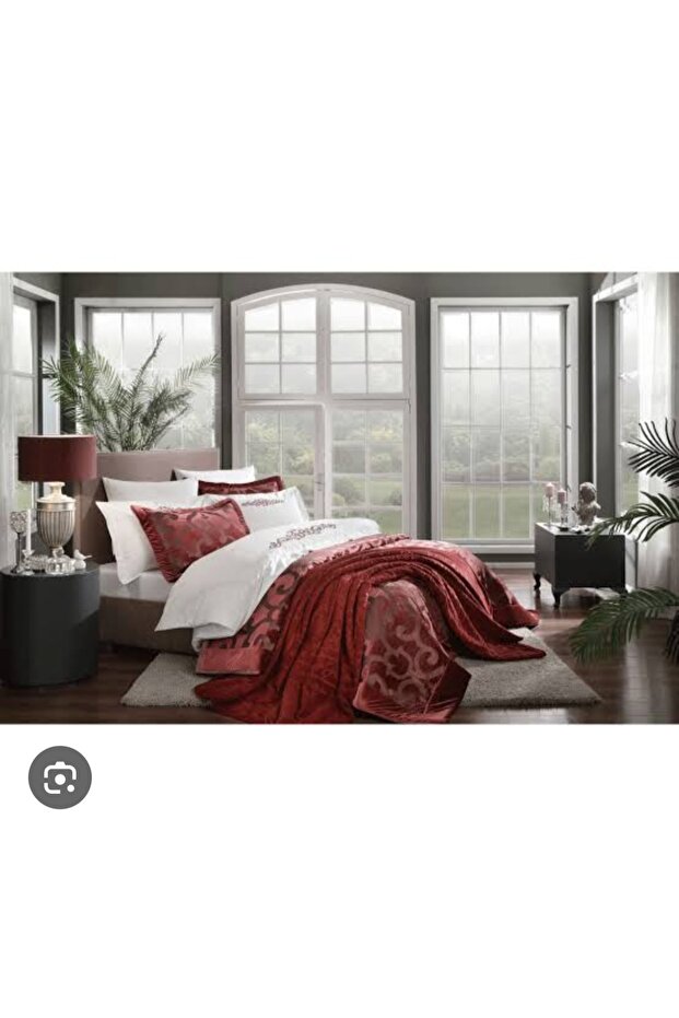 Tac New Season Double Dowry Set - 10 Pieces - Serilda - Claret Red