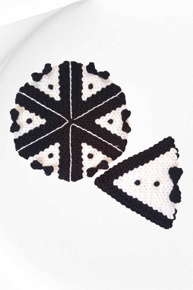 Hand Knitted Groom's Pack, 2-Piece Bath Washcloth Set, Dowry